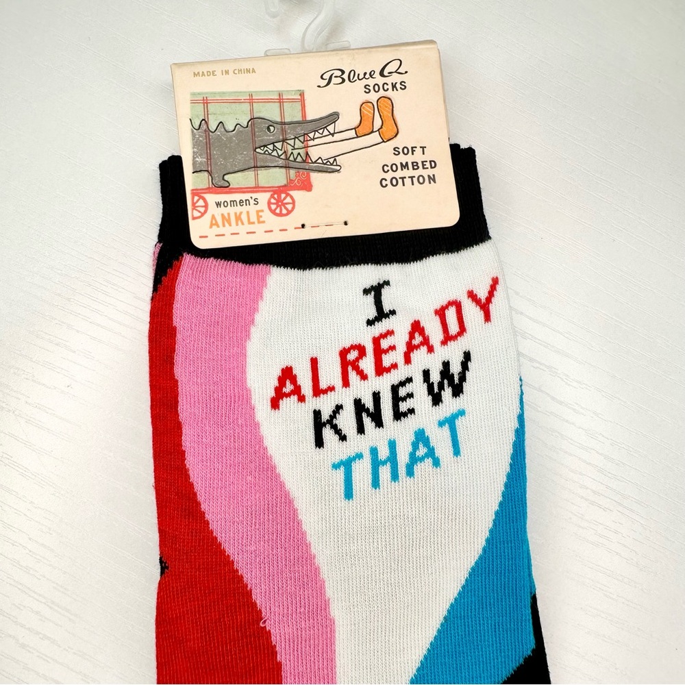 Blue Q I Already Knew That Ankle Socks, Women’s - Picture 6 of 10